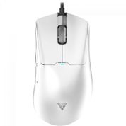 Mouse Gamer Force One Phantom White, USB, Sensor Paw 3395, 26000 DPI, 5 Botões