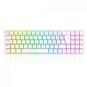 Teclado Mecânico Gamer Redragon Ashe, RGB, Switch Brown, ABNT2, White