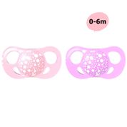 Chupeta Mini 2und 0-6meses Rosa Lilás Twistshake