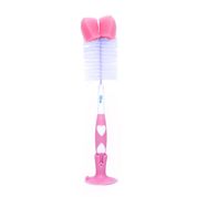Escova Para Mamadeiras e Bicos Rosa Comtac Kids