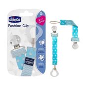 Prendedor De Chupeta Fashion Clip Azul Chicco