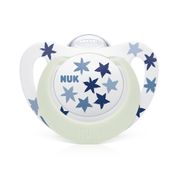Chupeta Star +6meses Glow Estrelas Boys Nuk