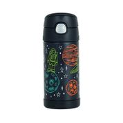 Garrafinha Térmica Funtainer 355ml Espaço Preto Thermos