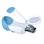 Cortador de Unha Com Lupa Azul Clingo