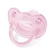 Chupeta Soft Divertida Rosa 100%Silicone 0-6m Lillo