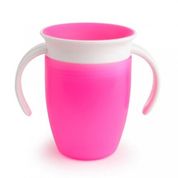 Copo Treinamento C/Tampa 360º 207ml +6m Rosa Munchkin