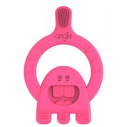 Mordedor com Cerdas Dental Baby +4m Rosa Angie
