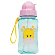 Garrafinha Com Canudo Girafa 350ml Buba