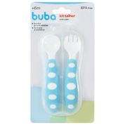 Kit Talheres Com Estojo Azul Buba