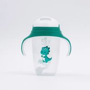 Copo de Treinamento Com Canudo 300ml +6m Verde Petit Piá