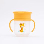 Copo de Treinamento 360º 200ml +6m Amarelo Petit Piá