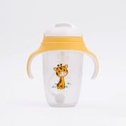 Copo de Treinamento Com Canudo 300ml +6m Amarelo Petit Piá