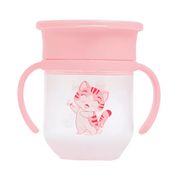 Copo de Treinamento 360º 200ml +6m Rosa Petit Piá