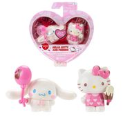 Pack com 2 Figuras Edição Especial Dia dos Namorados Sunny | Hello Kitty & Cinnamoroll Sanrio Licenciados, Presente Perfeito e Super Fofo