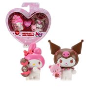 Pack com 2 Figuras Edição Especial Dia dos Namorados Sunny | My Melody & Kuromi Sanrio Licenciadas, Fofas e Perfeitas para Presentear com Amor