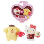 Pack com 2 Figuras Edição Especial Dia dos Namorados Sunny | Hello Kitty & Pompompurin Sanrio, Presente Kawaii e Licenciado para Apaixonados