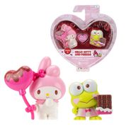 Pack com 2 Figuras Edição Especial Dia dos Namorados Sunny | My Melody & Keroppi Sanrio Licenciados, Perfeitos para Presentear com Amor
