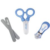 Kit Manicure Para Bebês 4peças Azul Clingo