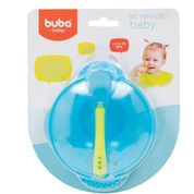 Kit Prato Bowl + Colher Termosensível +6m Azul Buba