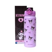 Garrafa Térmica 650ml Zona Criativa Galaxy Inox Hello Kitty e Kuromi | Licenciada Sanrio, Estilo Kawaii e Alta Qualidade Térmica