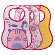 Babador Easy Meal Rosa c/3 Chicco