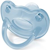 Chupeta Soft 100%Silicone 0-6m Azul Fiona