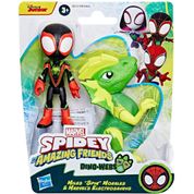 Miles e Electrosaurus Amazing Friends Marvel Hasbro G0121