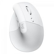 Mouse Logitech Lift, Vertical, Sem Fio/Bluetooth, 4000 DPI, 6 Botões, Branco