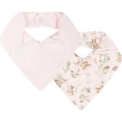 Kit Com 2 Babadores Hug Bandana Floresta Magia Rosa