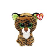 Bicho de Pelúcia Ty Beanie Boos Tigre Tiggy Fofinho com Olhos Brilhantes – Ideal para Abraçar, Brincar e Presentear