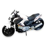 Moto de brinquedo fire Light branca 30cm 475 BS Toys