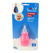 Aspirador Nasal Bebe Infantil Sugador Catarro Rosa Love