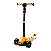 Patinete Radical Racing Ajustável Lean-to-Steer 3 Rodas com Led e Som até 80kg