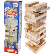 Jogo De Mesa Torre Divertida Família Amigos 54 Peças em Madeira