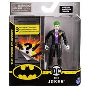 Boneco Coringa Terno Preto Articulado Acessórios - 10cm