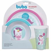 KIT REFEICAO ANIMAL FUN UNICORNIO - BUBA
