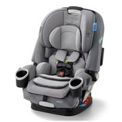 Assento de Carro Graco 4Ever DLX 4 em 1, Charlie - Cadeira para Bebê e Criança com 10 Anos de Uso em Modos de Viagem Costas, Frontal e Booster Seguro