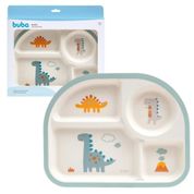 PRATO INFANTIL COM DIVISORIAS MAGIC DINO AZUL - BUBA