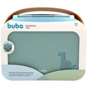 LANCHEIRA BENTO BOX MAGIC COM TALHERES INOX DINO VERDE - BUBA