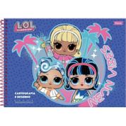 Caderno Cartografia E Desenho C/80 Folhas Lol Surpresa
