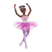 Boneca Barbie Bailarina Morena Com Luzes Brilhantes De Luxo