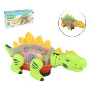 Dinossauro Bate E Volta Dino C/ Movimento E Engrenagem