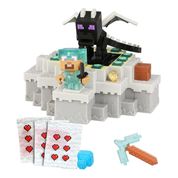 Boneco Minecraft Caves & Cliffs Portal Do Ender Dragon