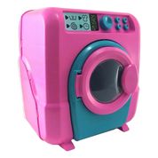 Brinquedo Maquina De Lavar Rosa Pequena De Plástico