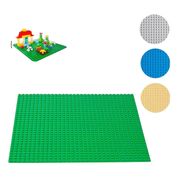 Base Para Bloco De Montar De 25,5 Cm Coloridos Compativel