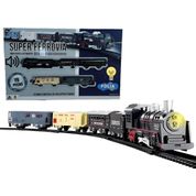 Trenzinho Trem Locomotiva Classica Com Trilho E Luz E Som