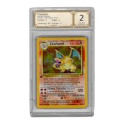 Carta Pokemon Charizard 1ª Edição 1999 PT Manafix Nota 2 Condição D