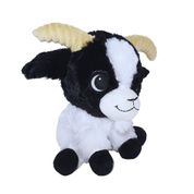 Bode de Pelúcia Preto Horácio S2 Toys Macio e Fofo com Selo Inmetro para Presente ou Decoração