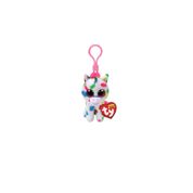 Bicho de Pelúcia Ty Beanie Boos Chaveiro Unicórnio Harmonie Fofo, Colorido e Original para Crianças e Presentes