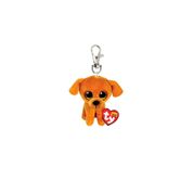 Bicho de Pelúcia Ty Beanie Boos Chaveiro 51534 Cachorro Zuzu Original Fofo e Colorido para Presentear